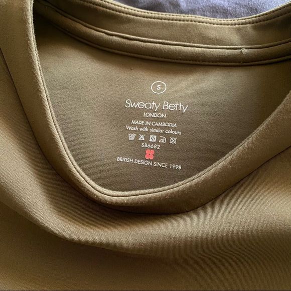 NWOT Sweaty Betty Grace Scuba Midi Oversized Sweatshirt Dress Moss Green - Picture 6 of 6